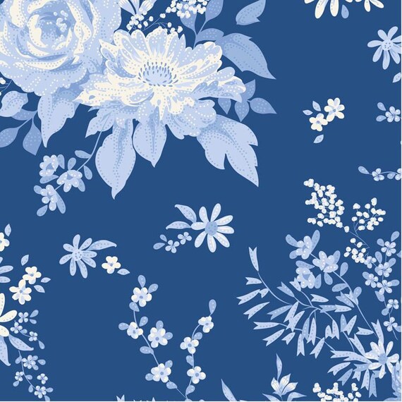 TILDA Something Blue - Wildgarden Night 100677 - Fat Quarter