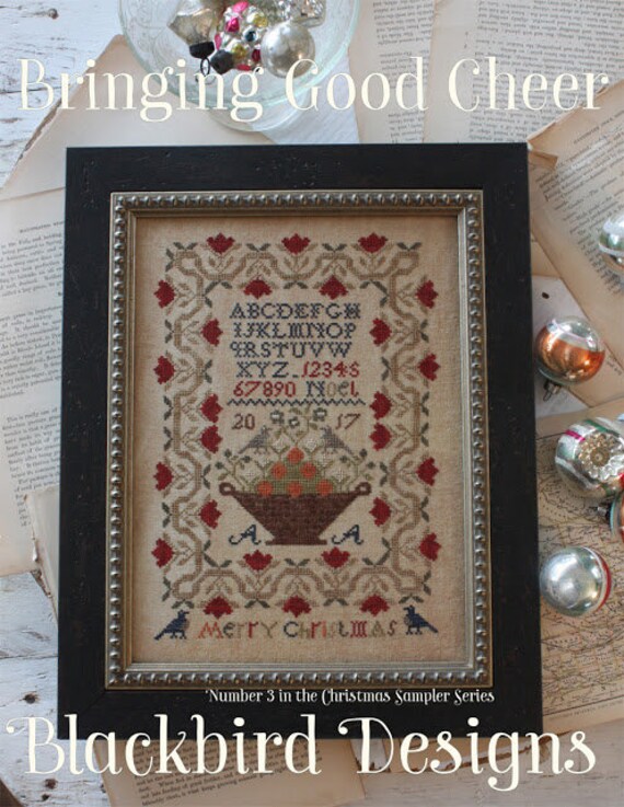 Bringing Good Cheer - Blackbird Designs - Cross stitch chart