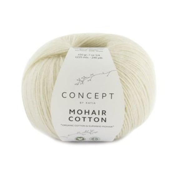 Katia Mohair Cotton col.70 - 4ply/Fingering - 70/30% Cotton/Mohair