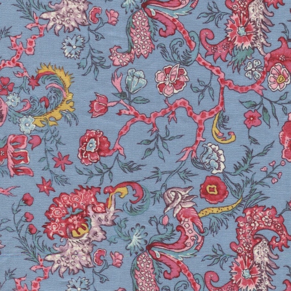 Dutch Heritage Indira Light Blue 2051 - 1/2 yard