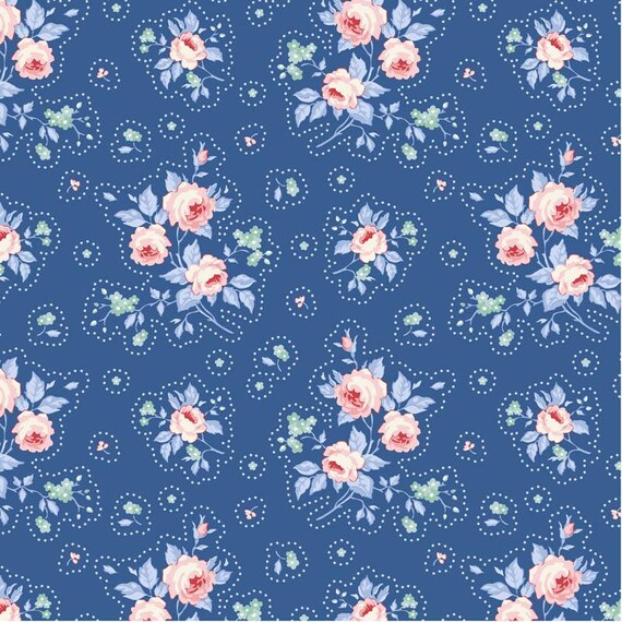 TILDA Something Blue - First Kiss Denim 100679 - Fat Quarter