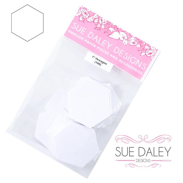 Hexagon Papers for EPP - Sue Daley Designs - Pack 100