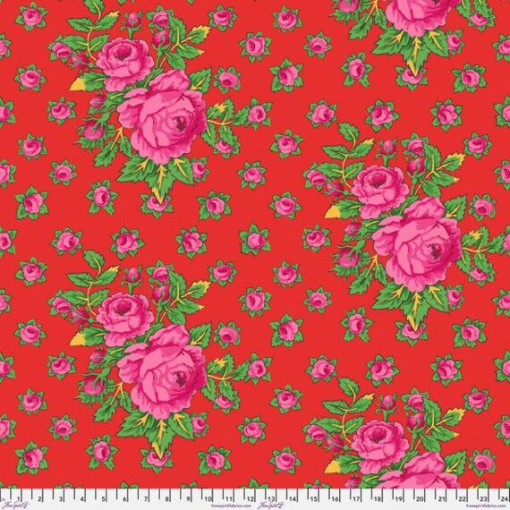 Kaffe Fassett Collective Feb 26 PWGP212.RED Rosie - 1/2 yard