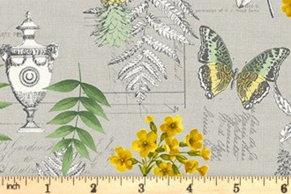 Fern Garden Montage Grey 2072S