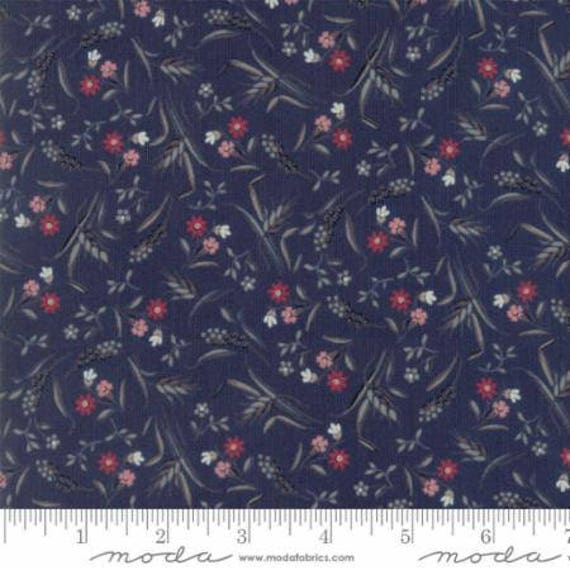 Sweet Blend - Floral Field Blueberry 4229212 - 1/2 yard