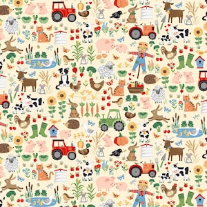 Fun on the Farm M064Q - 1/2 Yard