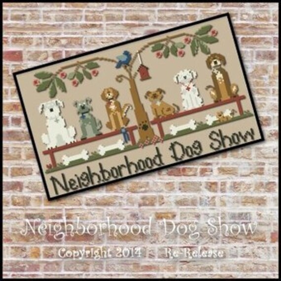 Neighborhood Dog Show - Little House Needleworks - Cross Stitch Chart