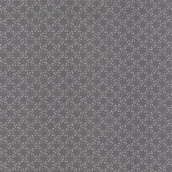 Modern BG Ink Stitched Circles Graphite - 1/2 yard