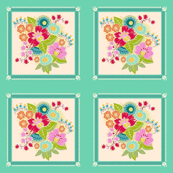 Allegory Square Dance Bright AMT144-64C - Anna Maria Textiles