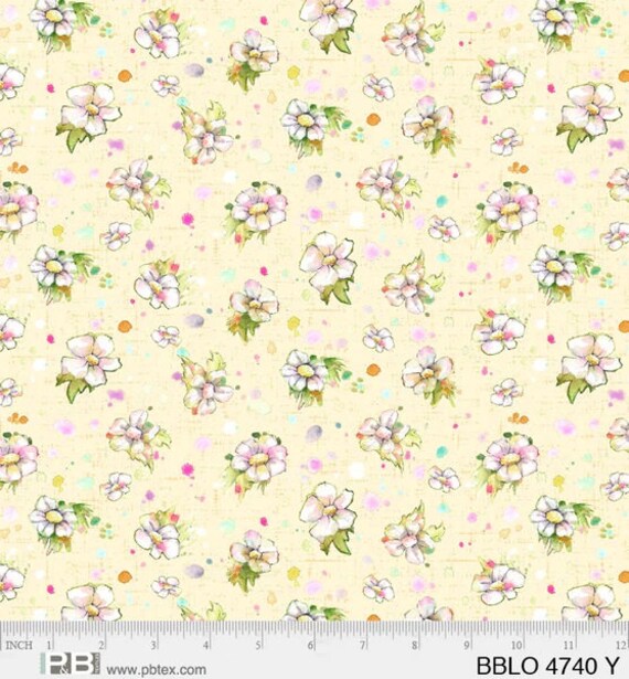 Boots and Blooms 4740Y - 1/2 yard