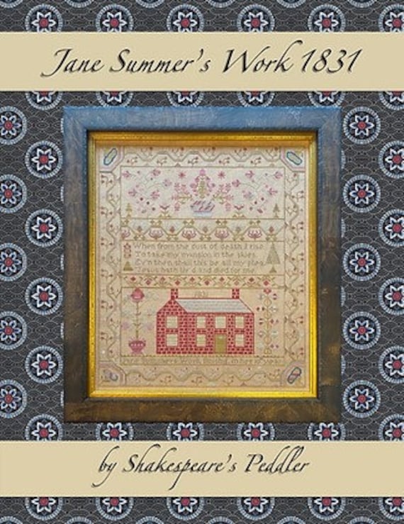 Jane Summer's Work 1831 - Shakespeare's Peddler - Cross Stitch Chart