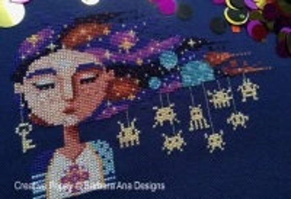 Cosmic Dreams II (Big Sister) - Barbara Ana Designs - Cross Stitch Chart