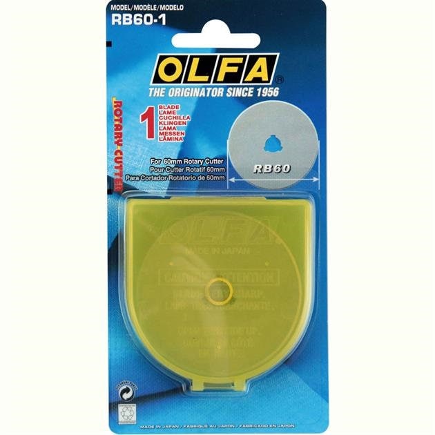 Olfa WAB45-1 Cutting Tool Replacement Wave Scallop Stainless Steel Spare Blade  45mm, for Circular Rotary & Pinking Cutter