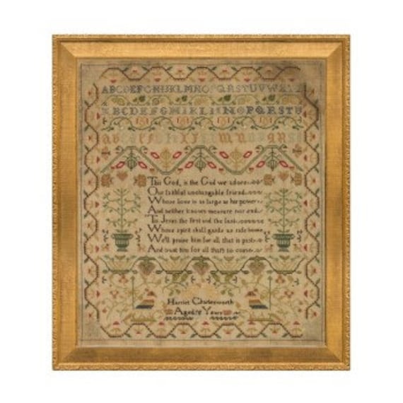 Harriet Charlesworth Sampler 1822 - Wishing Thorn - Cross Stitch Chart