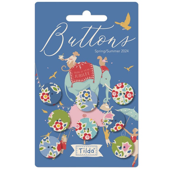 TILDA Jubilee  - Buttons 8 x 16mm