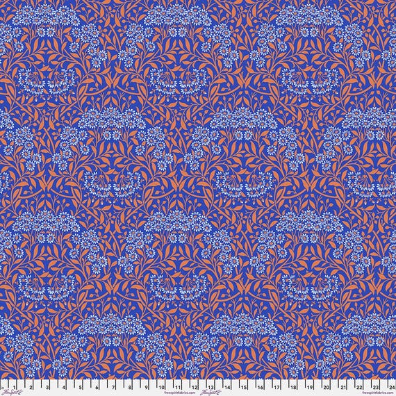 Kaffe x Morris & Co. PWKW007 Cobalt - 1/2 yard