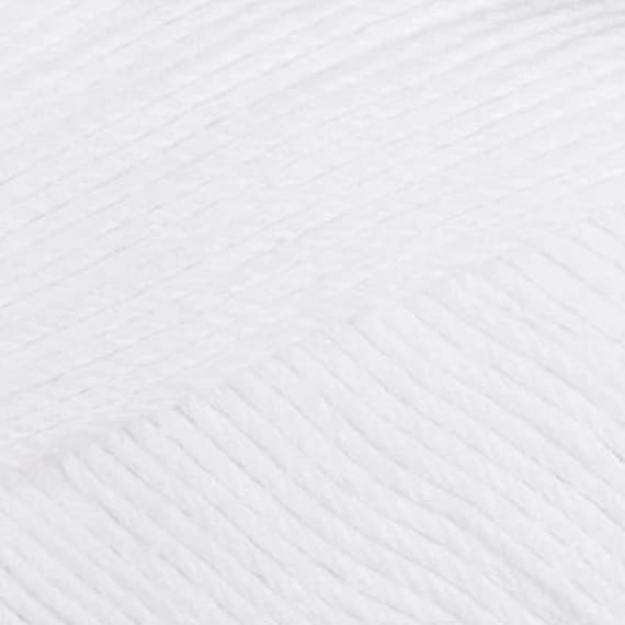 FIddlesticks Posie 002 White- 100% Cotton - 4 ply Fingering