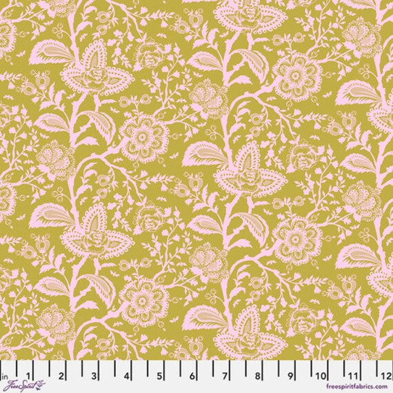 Tula Pink Parisville Deja Vu - PWTP193 Hazelnut - 1/2 yard