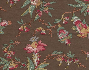 Dutch Heritage Feline Dark Olive 2033 - 1/2 yard