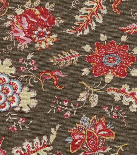 Dutch Heritage Pomegranate 1022 - Khaki Brown - 1/2 yard