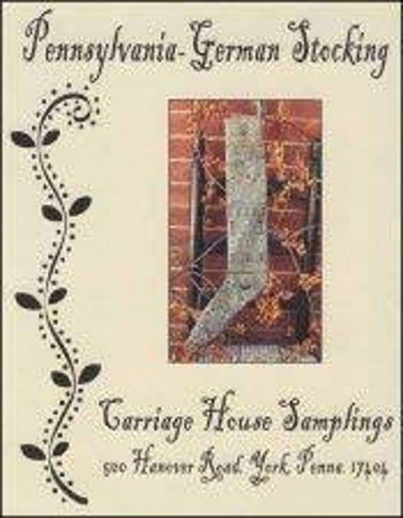 Skating Santa Stocking - Carriage House Samplings - Chart Only