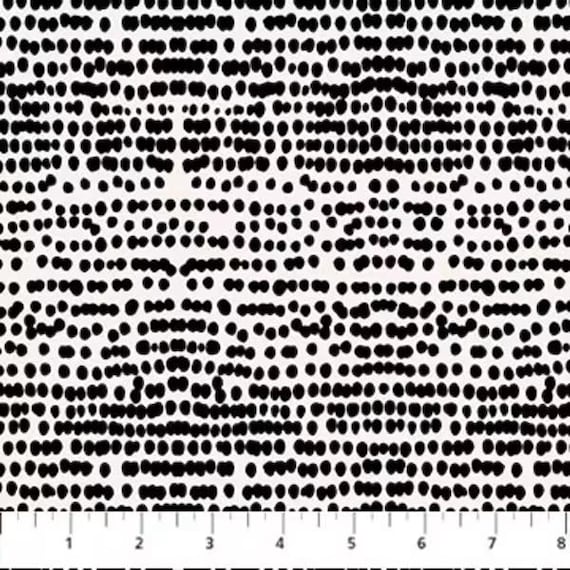 Ink & Earth - Dots Black 91226-99 - Figo - 1/2 yard