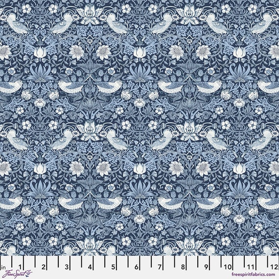 William Morris PWWM002 Indigo - 1/2 yard