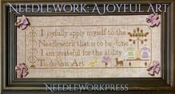 Needlework: A Joyful Art - Needle WorkPress - Cross Stitch Chart