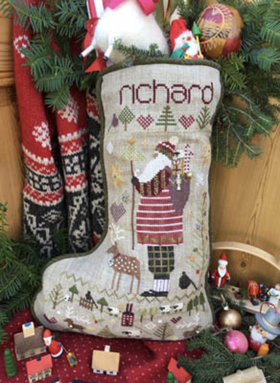 Richard's Stocking with Charms - Shepherd's Bush - Cross Stitch Chart