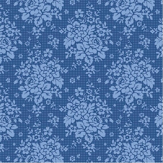 TILDA Something Blue - Picknic Denim 100676 - Fat Quarter