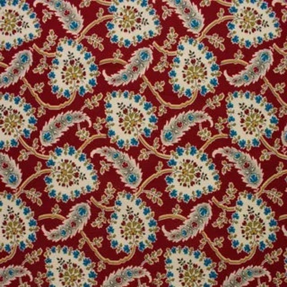 Dutch Heritage Rosamunde 1032 - Red - 1/2 yard