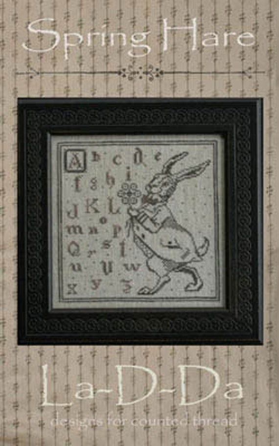 Spring Hare- La-D-Da - Cross Stitch Chart