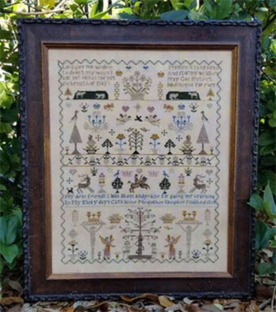 Catharine Negus 1810 - Samplers Not Forgotten - Cross Stitch Chart