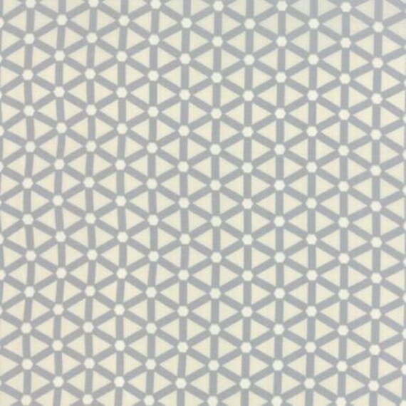 Modern BG Paper Hexagon Wheels Steel Eggshell - 1/2 yard