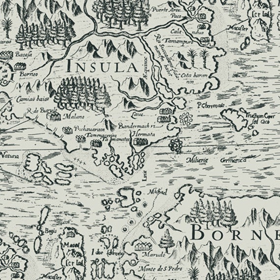 Boscage Borneo Imprint 39904 - Alexander Henry - 1/2 yard