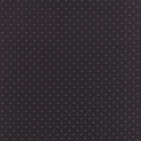 Modern BG Ink Pindot Black - 1/2 yard