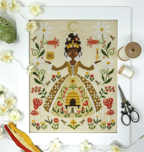 The Bee Queen - Tiny Modernist - Cross Stitch Chart