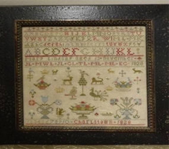 Mary Lindsay 1828 Sampler - Chessie and Me - Cross Stitch Chart