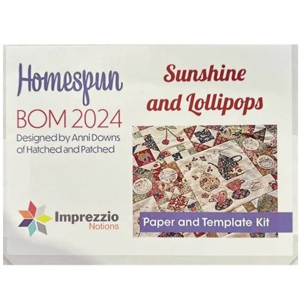 Sunshine and Lollipops - EPP Papers and Templates Only Pack - Homespun Magazine 2024 BOM