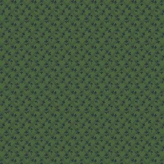 Blue Dahlia R220132 Dk Green - 1/2 yard