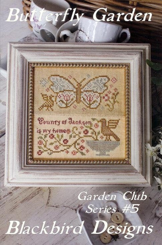 Butterfly Garden GC #5 - Blackbird Designs - Cross Stitch Chart
