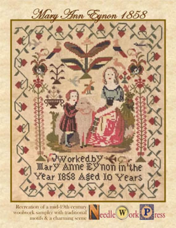 Mary Anne Eynon 1858 - Needle WorkPress - Cross Stitch Chart