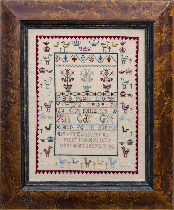 Ann Gardner  1723 - Hands Across the Sea Samplers - Chart only