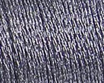 DMC Diamant Metallic Embroidery Thread - D317 Anthracite Grey