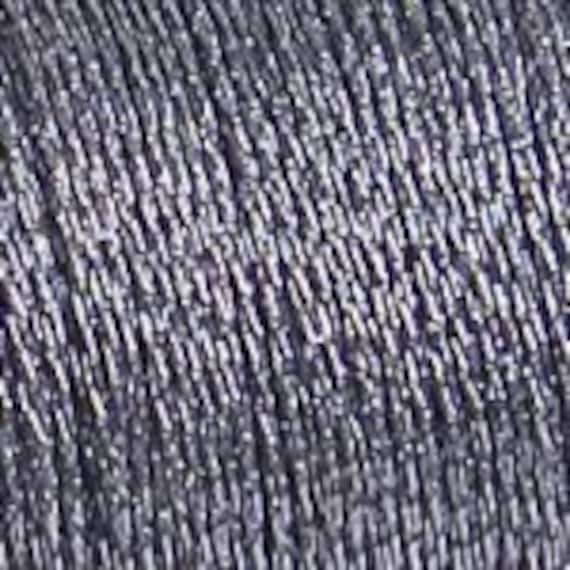 DMC Diamant Metallic Embroidery Thread - D317 Anthracite Grey