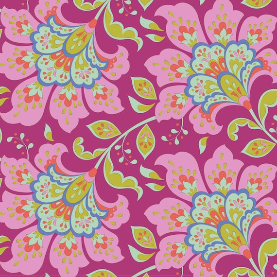 TILDA Bloomsville - Flowermarket Plum 100502 - 1/4 yard