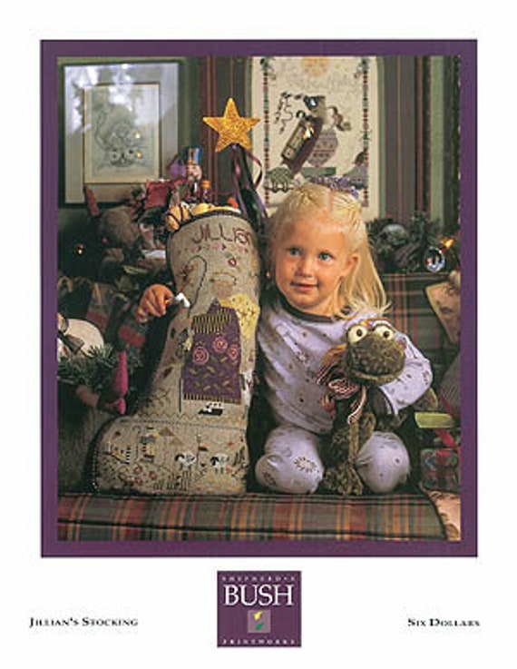 Jillian's Stocking with Charms - Shepherd's Bush - Cross Stitch Chart