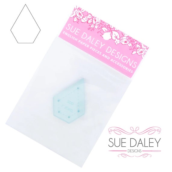 2 inch Jewel Template for EPP - Sue Daley Designs