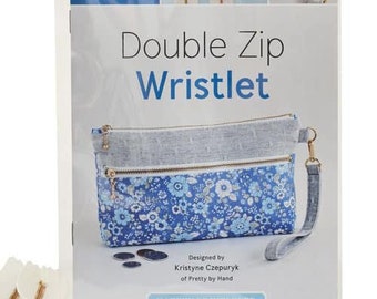 Double Zip Wristlet - Pattern and Hardware - Zakka Workshop