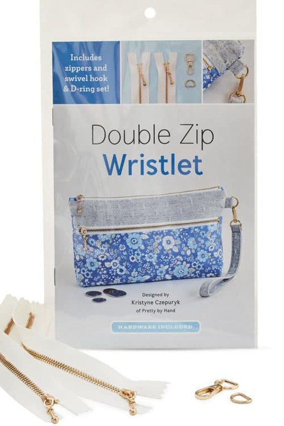 Double Zip Wristlet - Pattern and Hardware - Zakka Workshop